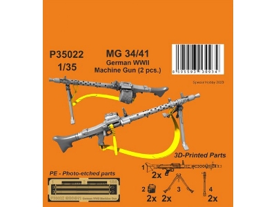 Mg 34/41 German Wwii Machine Gun (2pcs) - zdjęcie 1