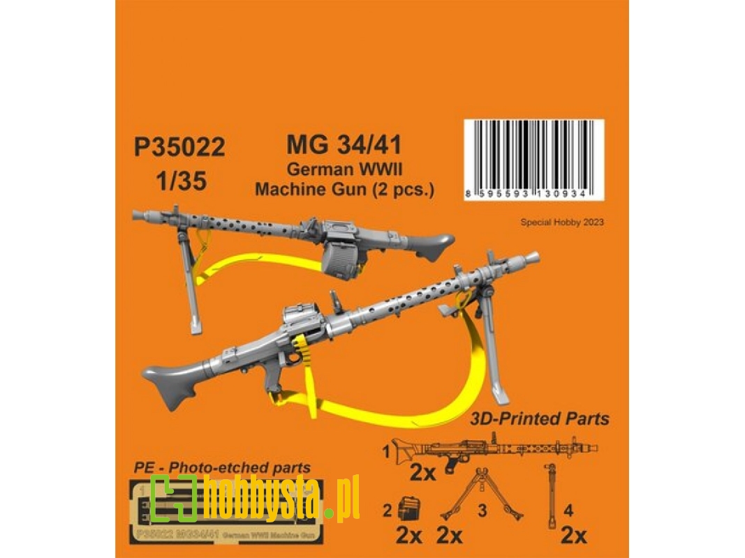 Mg 34/41 German Wwii Machine Gun (2pcs) - zdjęcie 1