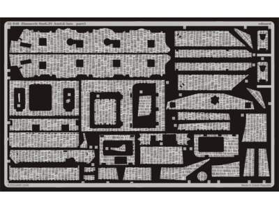  Zimmerit StuG. IV Ausf. G late 1/35 - Dragon - blaszki - zdjęcie 1