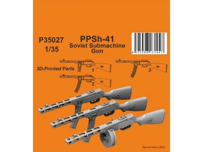 Ppsh-41 Soviet Submachine Gun (3pcs) - zdjęcie 1