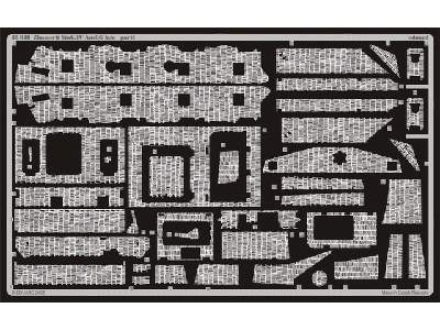  Zimmerit StuG. IV Ausf. G late 1/35 - Dragon - blaszki - zdjęcie 2