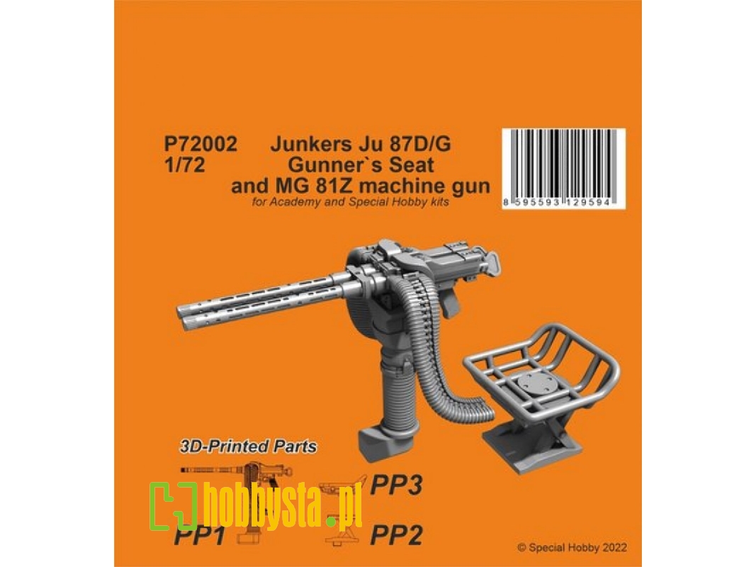 Junkers Ju 87d/G Gunner's Seat & Mg 81z - zdjęcie 1