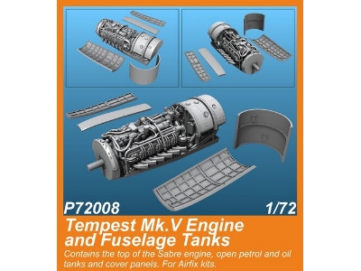 Tempest Mk.V Engine And Fuselage Tanks (For Airfix Kit) - zdjęcie 1