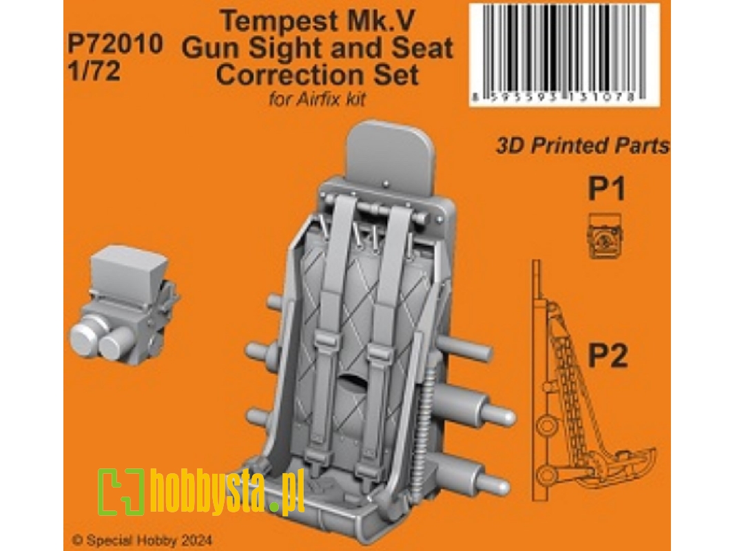 Tempest Mk.V Gun Sight And Seat Correction Set (For Airfix Kit) - zdjęcie 1