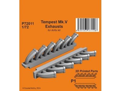 Tempest Mk.V Exhausts (For Airfix Kit) - zdjęcie 1