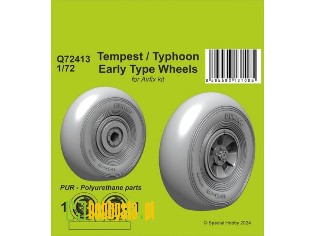 Tempest/Typhoon Early Type Wheels (For Airfix Kit) - zdjęcie 1 Tempest/Typhoon Early Type Wheels (For Airfix Kit) - zdjęcie 1