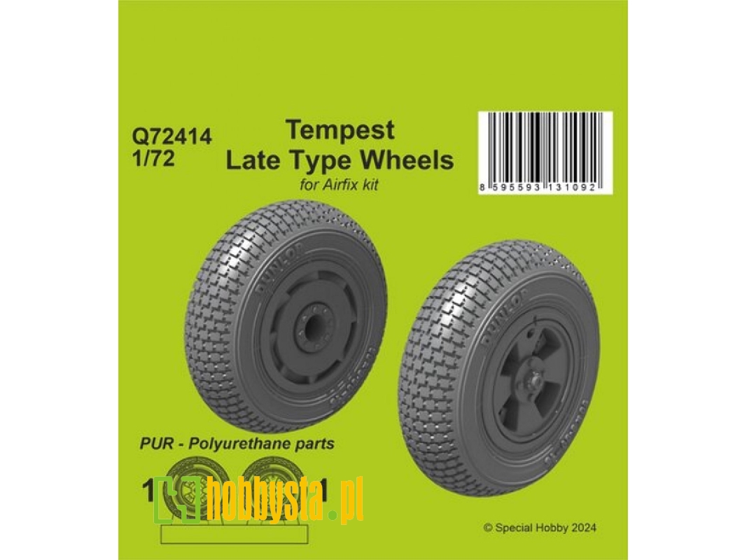 Tempest Late Type Wheels (For Airfix Kit) - zdjęcie 1