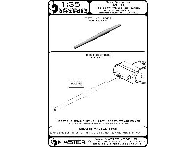 Niszczyciel Czołgów M10 - Lufa Działa 3-inch M7 (76.2mm) (Do Modelu Academy) - zdjęcie 3