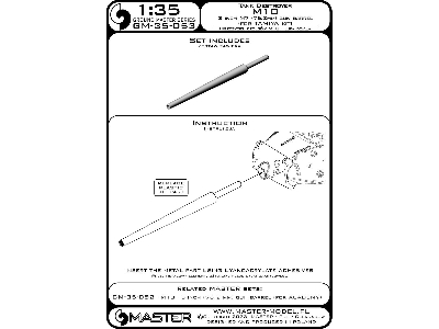 Niszczyciel Czołgów M10 - Lufa Działa 3-inch M7 (76.2mm) (Do Modelu Tamiya) - zdjęcie 5