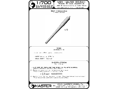 Lufy AmerykaĹ„skich DziaĹ‚ 12in/50 (30,5cm) Mark 8 (9szt.) - Alaska (Cb-1) Oraz Guam (Cb-2) - zdjÄ™cie 3