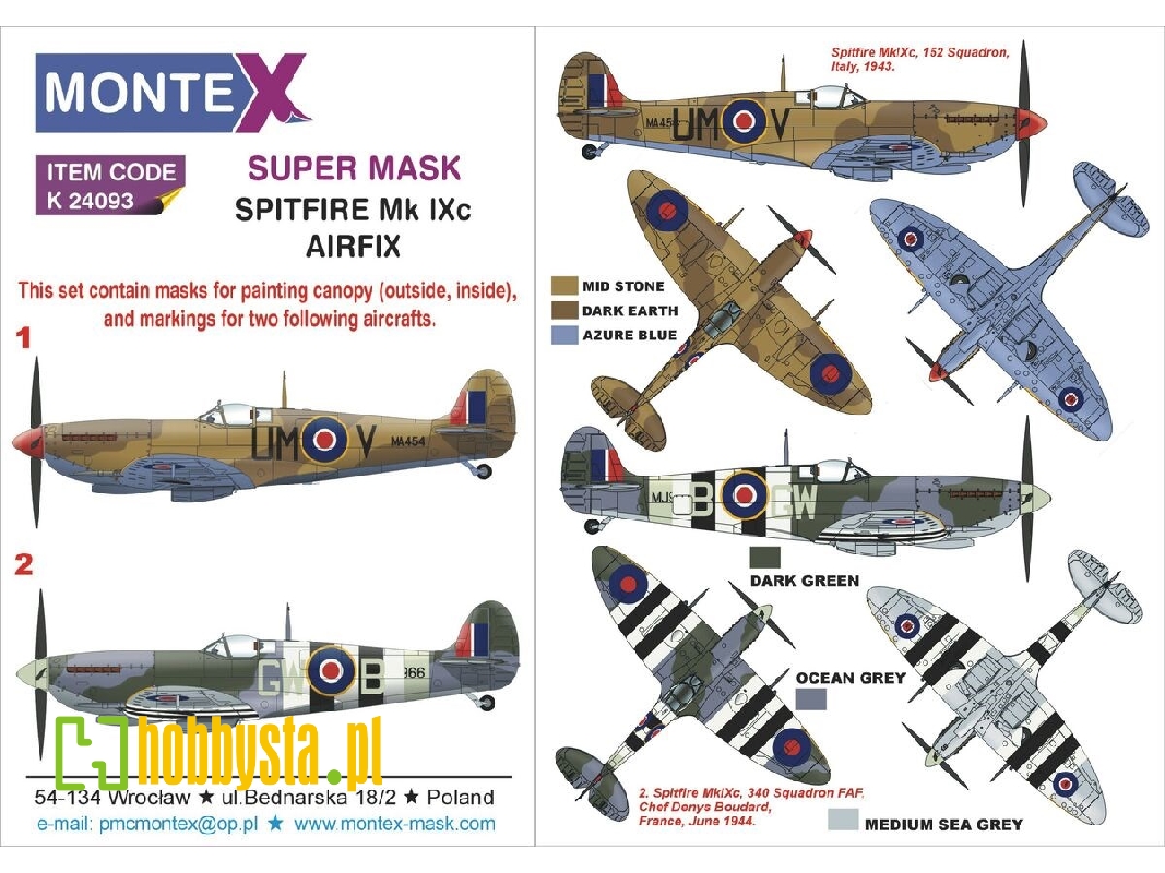 Spitfire Mk Ixc Airfix - zdjęcie 1 Spitfire Mk Ixc Airfix - zdjęcie 1
