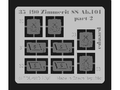  Zimmerit Tiger I/ SS Ab.101 1/35 - Tamiya - blaszki - zdjęcie 3