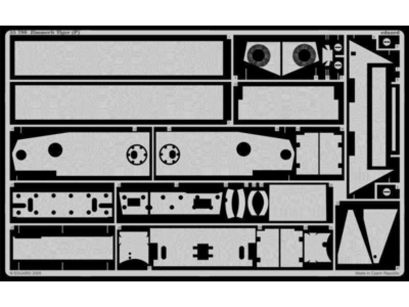  Zimmerit Tiger (P) 1/35 - Dragon - blaszki - zdjęcie 1