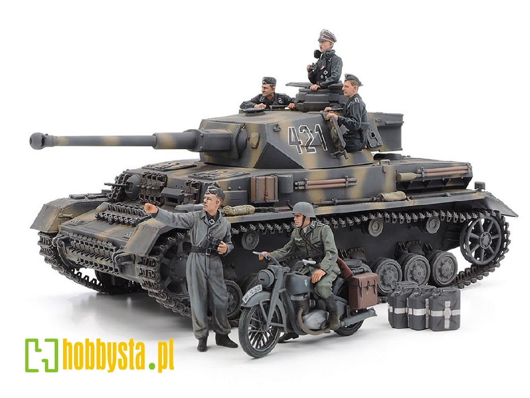 German Tank Panzerkampfwagen Iv Ausf.G Early Production & Motorcycle Set "eastern Front - zdjęcie 1 German Tank Panzerkampfwagen Iv Ausf.G Early Production & Motorcycle Set "eastern Front - zdjęcie 1