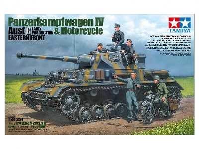 German Tank Panzerkampfwagen Iv Ausf.G Early Production &amp; Motorcycle Set "eastern Front - zdjęcie 2