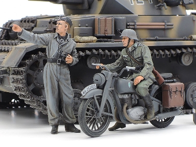 German Tank Panzerkampfwagen Iv Ausf.G Early Production &amp; Motorcycle Set "eastern Front - zdjęcie 4