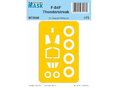 F-84f Thunderstreak Mask (For Special Hobby) - zdjęcie 1