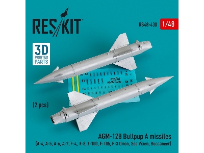 Agm-12c Bullpup B Missiles (2 Pcs) (A-4, A-5, A-6, A-7, F-4, F-8, F-100, F-105, P-3 Orion, Sea Vixen, Buccaneer) - zdjęcie 1