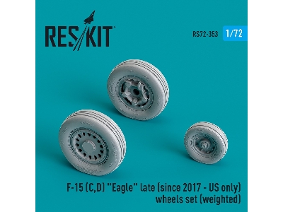 F-15 (C, D) 'eagle' Late (Since 2017 - Us Only) Wheels Set (Weighted) - zdjęcie 1