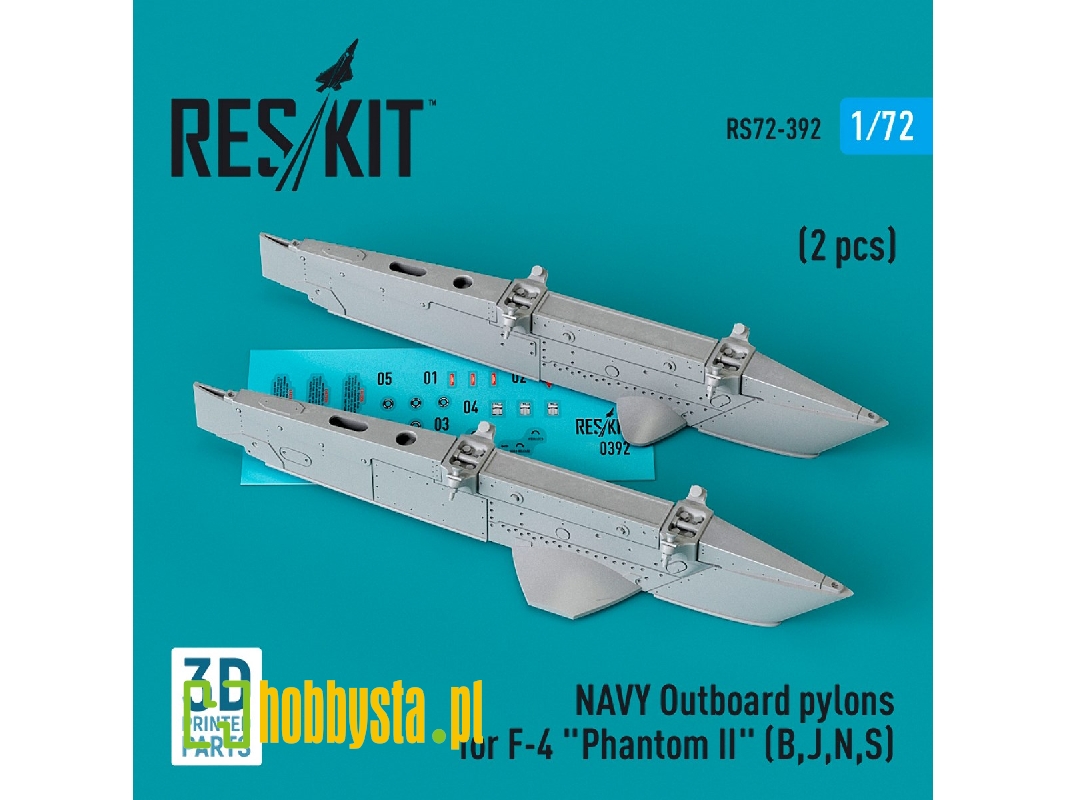 Navy Outboard Pylons For F-4 'phantom Ii' (B, J, N, S) (2 Pcs) - zdjęcie 1