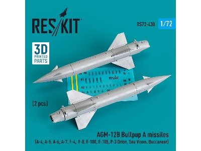 Agm-12b Bullpup A Missiles (2 Pcs) (A-4, A-5, A-6, A-7, F-4, F-8, F-100, F-105, P-3 Orion, Sea Vixen, Buccaneer) - zdjęcie 1