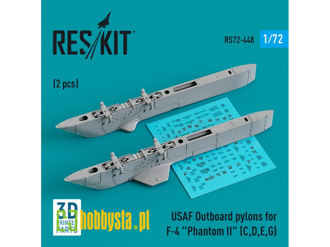 Usaf Outboard Pylons For F-4 'phantom Ii' (C, D, E, G) (2 Pcs) - zdjęcie 1