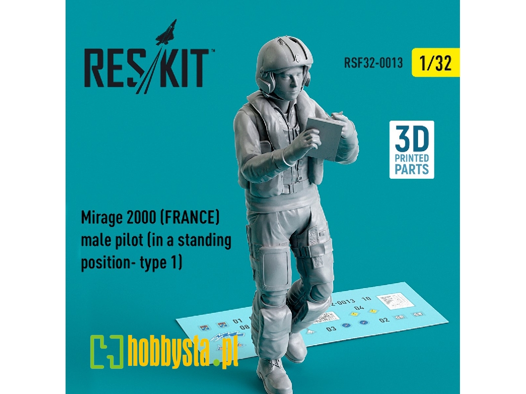 Mirage 2000 (France) Male Pilot (In A Standing Position - Type 1) - zdjęcie 1