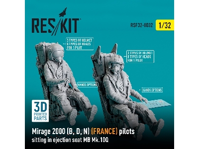 Mirage 2000 (B, D, N) (France) Pilots Sitting In Ejection Seat Mb Mk.10q (2 Pcs) - zdjęcie 1