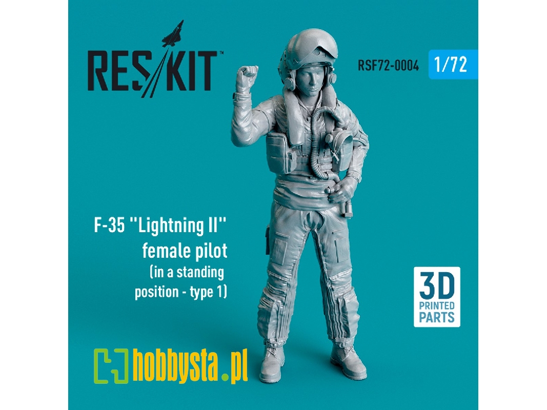 F-35 'lightning Ii' Female Pilot (In A Standing Position - Type 1) - zdjęcie 1 F-35 'lightning Ii' Female Pilot (In A Standing Position - Type 1) - zdjęcie 1