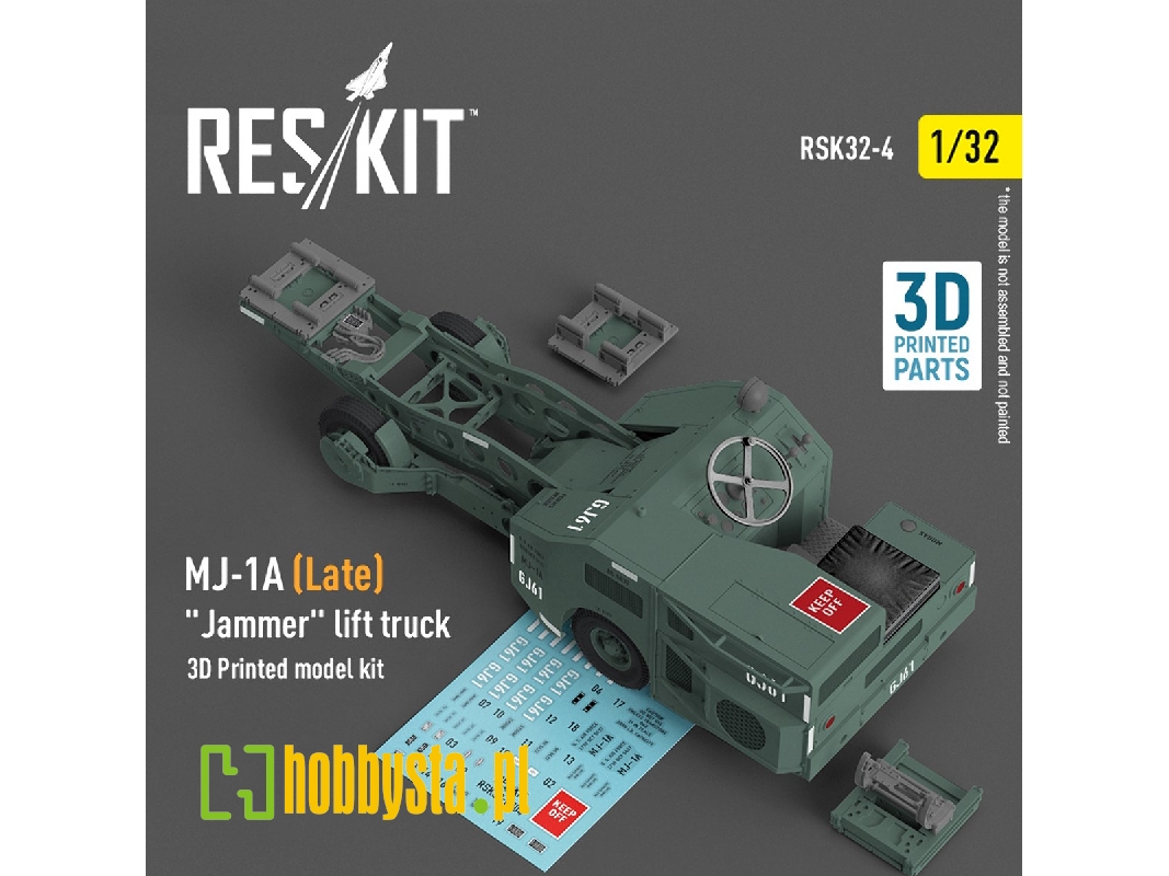 Mj-1a (Late) 'jammer' Lift Truck (3d Printed Model Kit) - zdjęcie 1