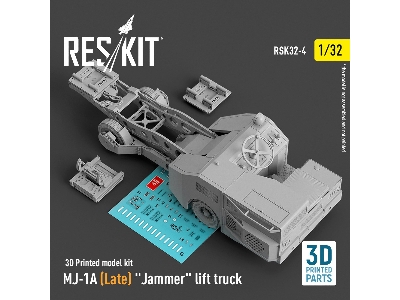 Mj-1a (Late) 'jammer' Lift Truck (3d Printed Model Kit) - zdjęcie 3