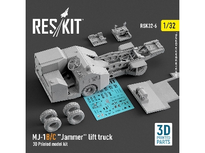 Mj-1b/C 'jammer' Lift Truck (3d Printed Model Kit) - zdjęcie 2