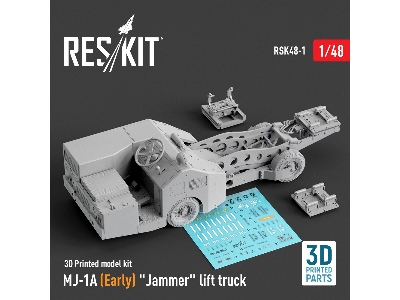 Mj-1a (Early) 'jammer' Lift Truck (3d Printed Model Kit) - zdjęcie 2