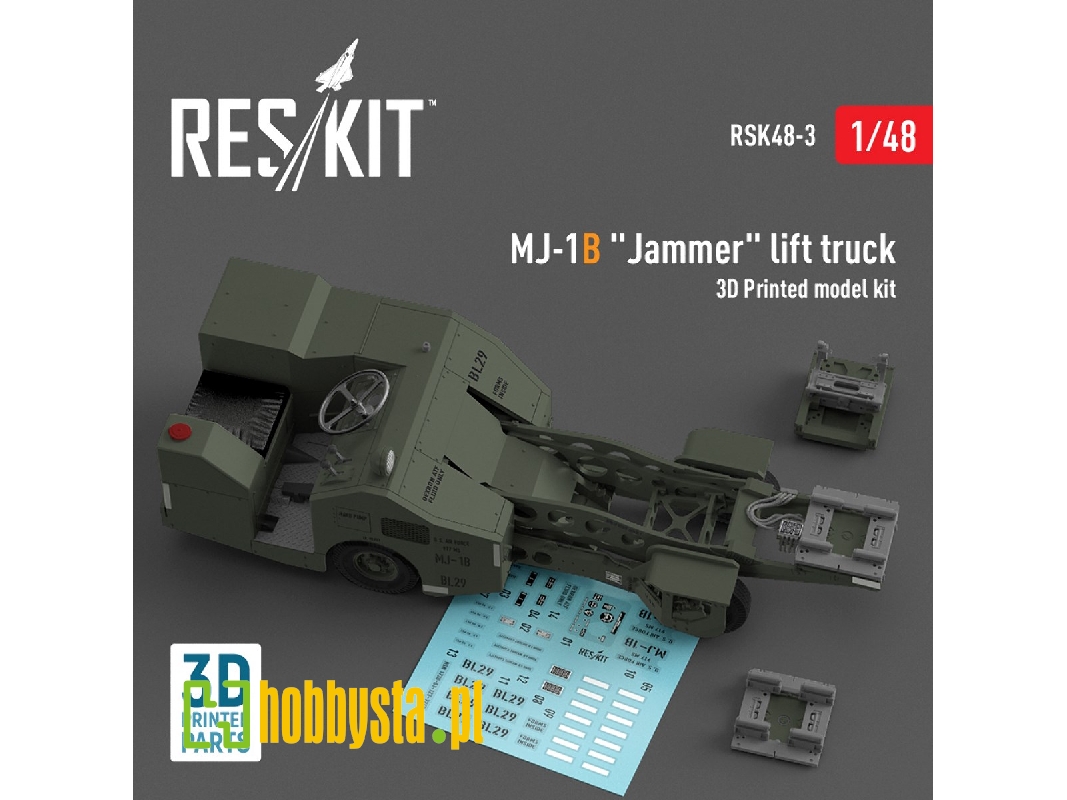 Mj-1b 'jammer' Lift Truck (3d Printed Model Kit) - zdjęcie 1