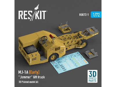 Mj-1a (Early) 'jammer' Lift Truck (3d Printed Model Kit) - zdjęcie 1