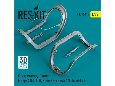 Open Canopy Frame Mirage 2000 (B, D, N) For Kitty Hawk/Zimimodel Kits - zdjęcie 1