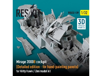 Mirage 2000b Cockpit (Detailed Edition) For Kitty Hawk/Zimimodel Kits - zdjęcie 1