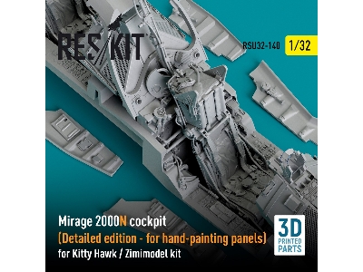 Mirage 2000n Cockpit (Detailed Edition) For Kitty Hawk/Zimimodel Kits - zdjęcie 2
