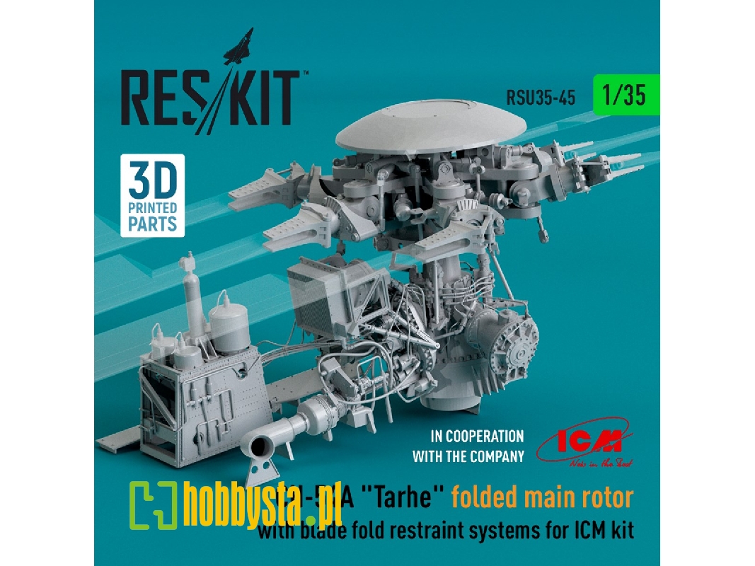 Ch-54a 'tarhe' Folded Main Rotor With Blade Fold Restraint Systems For Icm Kit - zdjęcie 1 Ch-54a 'tarhe' Folded Main Rotor With Blade Fold Restraint Systems For Icm Kit - zdjęcie 1