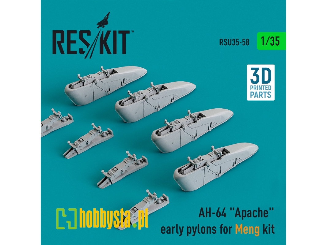 Ah-64 'apache' Early Pylons For Meng Kit - zdjęcie 1 Ah-64 'apache' Early Pylons For Meng Kit - zdjęcie 1