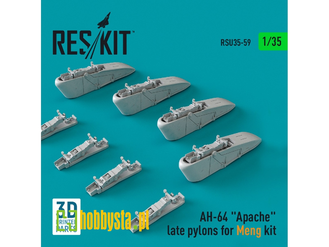 Ah-64 'apache' Late Pylons For Meng Kit - zdjęcie 1 Ah-64 'apache' Late Pylons For Meng Kit - zdjęcie 1