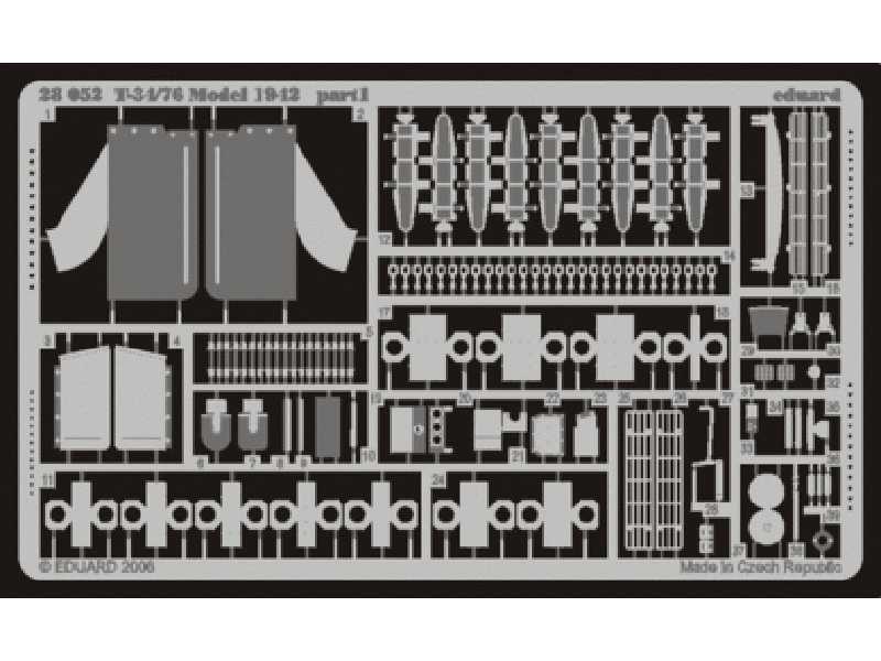 T-34/76 Model 1942 1/48 - Hobby Boss - blaszki - zdjęcie 1 T-34/76 Model 1942 1/48 - Hobby Boss - blaszki - zdjęcie 1