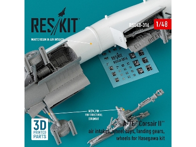 A-7e 'corsair Ii' Air Intakes, Wheel Bays, Landing Gears, Wheels For Hasegawa Kit - zdjęcie 3