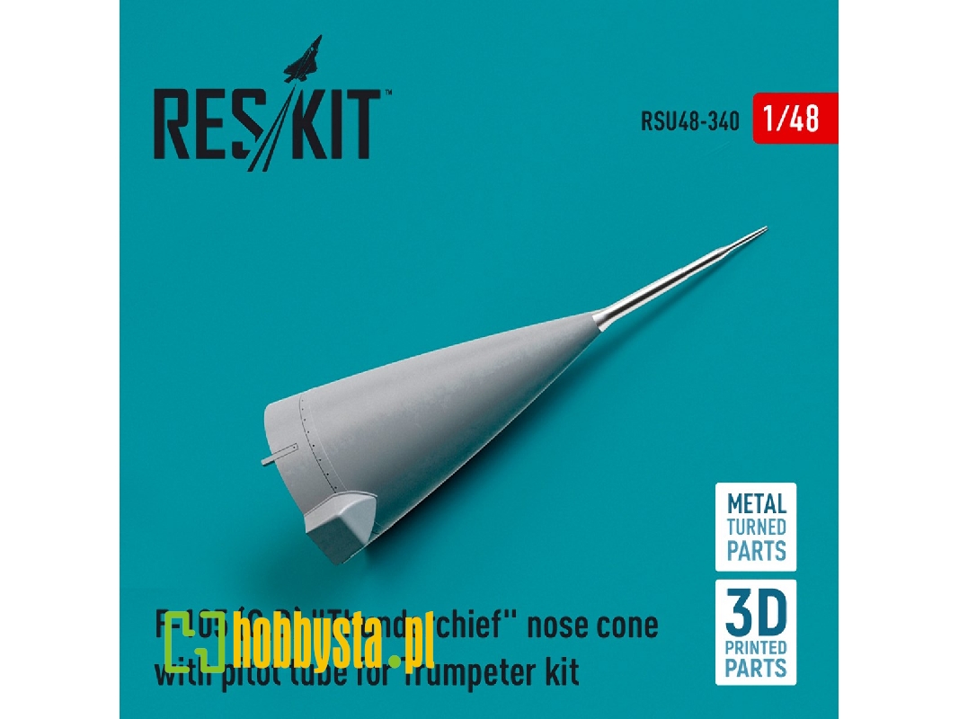 F-105 (G, D) 'thunderchief' Nose Cone With Pitot Tube For Hobbyboss Kit (Metal And 3d Printed) - zdjęcie 1 F-105 (G, D) 'thunderchief' Nose Cone With Pitot Tube For Hobbyboss Kit (Metal And 3d Printed) - zdjęcie 1