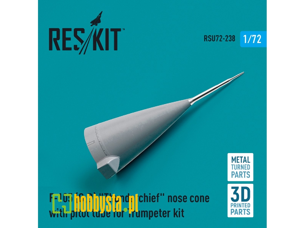F-105 (G, D) 'thunderchief' Nose Cone With Pitot Tube For Trumpeter Kit (Metal And 3d Printed) - zdjęcie 1 F-105 (G, D) 'thunderchief' Nose Cone With Pitot Tube For Trumpeter Kit (Metal And 3d Printed) - zdjęcie 1