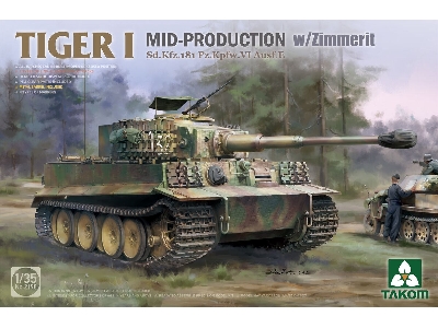 Tiger I Mid-production With Zimmerit Sd.Kfz.181 Pz.Kpfw.Vi Ausf.E - zdjęcie 1