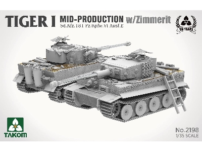 Tiger I Mid-production With Zimmerit Sd.Kfz.181 Pz.Kpfw.Vi Ausf.E - zdjęcie 2