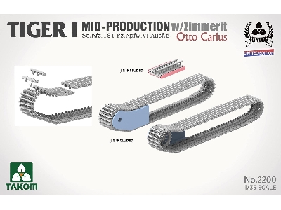 Tiger I Mid-production With Zimmerit Sd.Kfz.181 Pz.Kpfw.Vi Ausf.E Otto Carius (Limited Edition) - zdjęcie 6