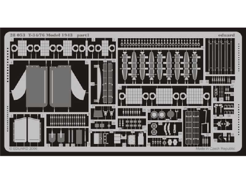 T-34/76 Model 1943 1/48 - Hobby Boss - blaszki - zdjęcie 1 T-34/76 Model 1943 1/48 - Hobby Boss - blaszki - zdjęcie 1