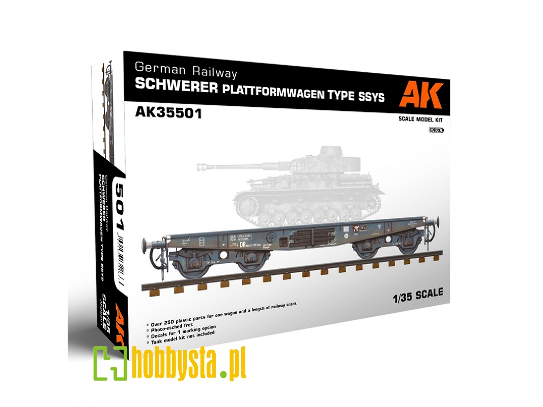 German Railway Schwerer Plattformwagen Type Ssys - zdjęcie 1 German Railway Schwerer Plattformwagen Type Ssys - zdjęcie 1